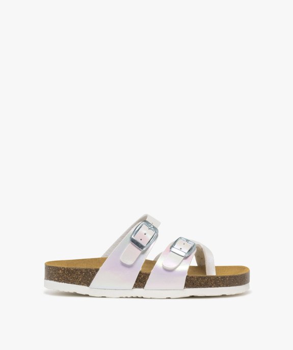 Mules à brides croisées et irisées fille vue1 - LOVELY WINGS GEMO FOR GOOD - GEMO