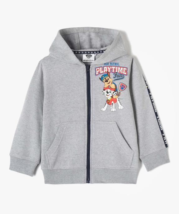 Sweat garçon à capuche zippé avec motif - Pat Patrouille vue2 - PAT PATROUILLE - GEMO