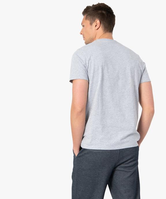 Tee-shirt homme avec inscription fluo - Nasa vue3 - NASA - GEMO