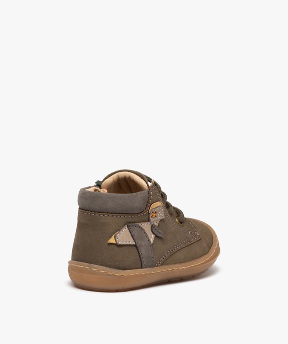 Chaussures premiers pas bébé garçon en cuir – NA! vue5 - NA! - GEMO