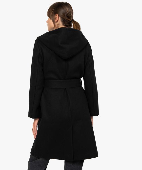 Manteau femme avec grand col et capuche vue3 - GEMO(FEMME PAP) - GEMO