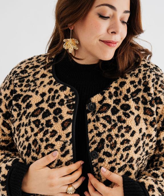Veste courte réversible imprimée femme grande taille vue2 - GEMO 4G GT - GEMO