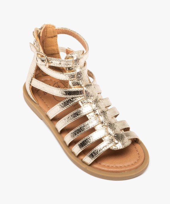 Sandales spartiates montantes métallisées fille vue5 - LOVELY WINGS GEMO FOR GOOD - GEMO