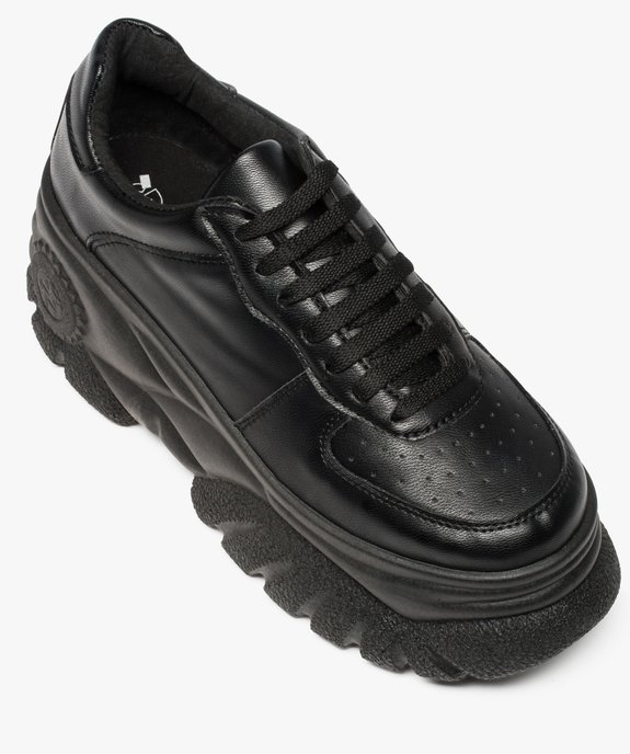 Baskets femme à plateforme et semelle crantée vue5 - GEMO (SPORTSWR) - GEMO