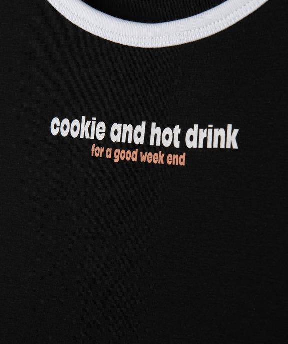 Pyjashort en jersey de coton fille vue2 - GEMO 4G FILLE - GEMO