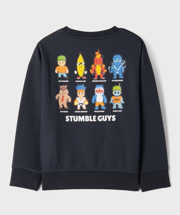 Sweat en molleton doux imprimé devant et dos garçon - Stumble Guys vue3 - STUMBLE GUYS - GEMO