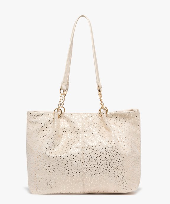 Sac à main souple en suédine à pois femme vue1 - GEMO (ACCESS) - GEMO
