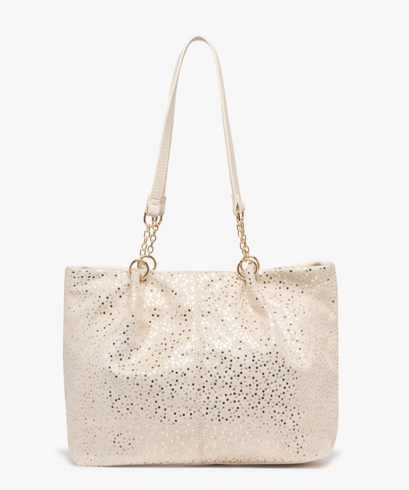 Sac à main souple en suédine à pois femme vue2 - GEMO (ACCESS) - GEMO