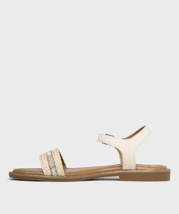 Sandales plates à strass femme vue3 - VALENTINA BALDA - GEMO