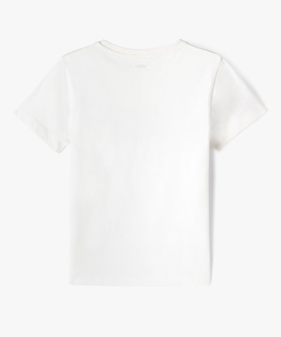 Tee-shirt à manches courtes garçon avec message famille vue3 - GEMO (ENFANT) - GEMO