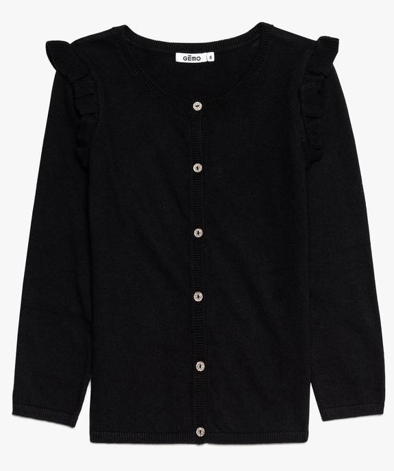 Gilet fille avec volants aux épaules et boutons pailleté vue1 - GEMO (ENFANT) - GEMO