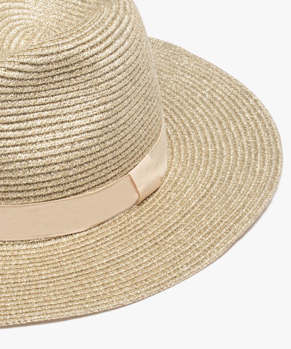 Chapeau femme forme Fedora en maille scintillante vue2 - GEMO (ACCESS) - GEMO