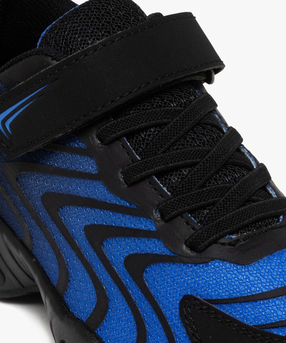 Baskets basses en mesh respirant et scratch garçon vue6 - 5 MILES - GEMO