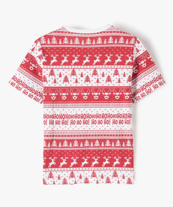 Tee-shirt garçon à manches courtes avec motif de Noël vue3 - GEMO (JUNIOR) - GEMO