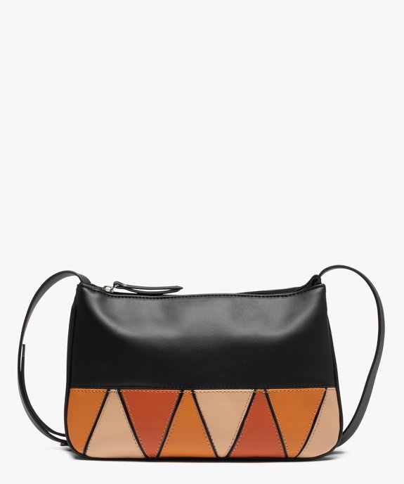 Sac besace femme petit format à motifs géométriques vue1 - GEMO (ACCESS) - GEMO