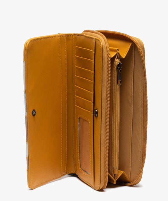 Portefeuille femme avec jeu de coutures vue3 - GEMO (ACCESS) - GEMO