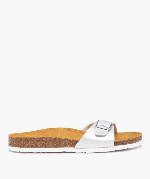 Mules femme unies avec  large bride à boucle ajustable vue1 - VALENTINA BALDANO GEMO FORGOOD - GEMO