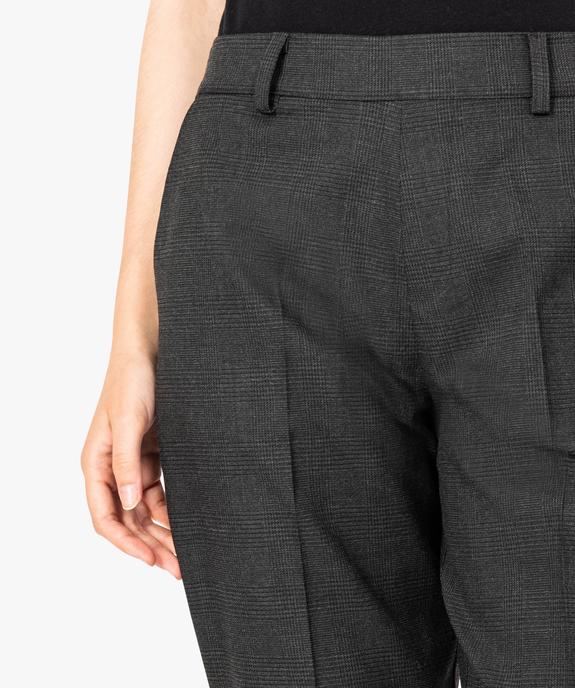 Pantalon à pinces à motif avec revers en bas de jambe vue2 - GEMO(FEMME PAP) - GEMO