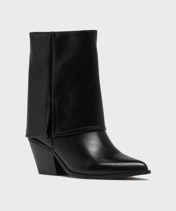 Bottines fourreau à bout pointu femme - Follow Me vue2 - FOLLOW ME - GEMO