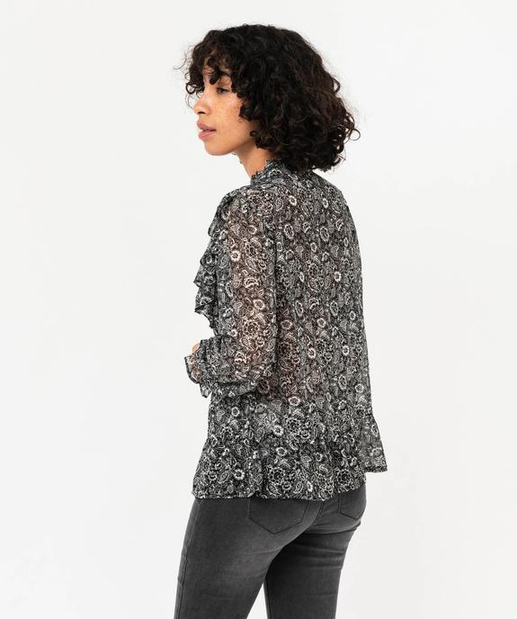 Blouse à manches longues à motifs fleuris femme vue3 - GEMO(FEMME PAP) - GEMO