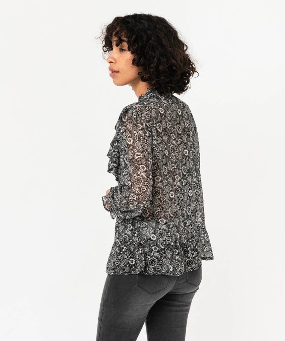 Blouse à manches longues à motifs fleuris femme vue3 - GEMO(FEMME PAP) - GEMO