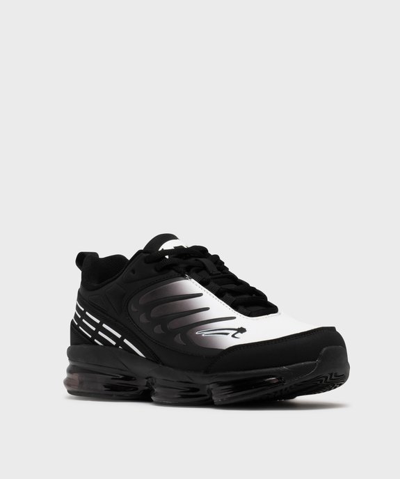 Baskets bicolore à lacets homme - Airness vue2 - AIRNESS - GEMO