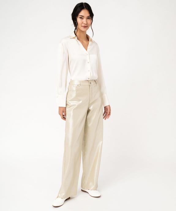 Jean large aux reflets métallisés femme vue6 - GEMO(FEMME PAP) - GEMO