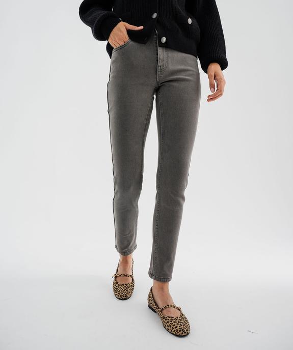 Jean Slim extensible taille haute femme vue5 - GEMO 4G FEMME - GEMO