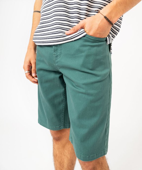 Bermuda en coton coupe Regular homme vue2 - GEMO (HOMME) - GEMO