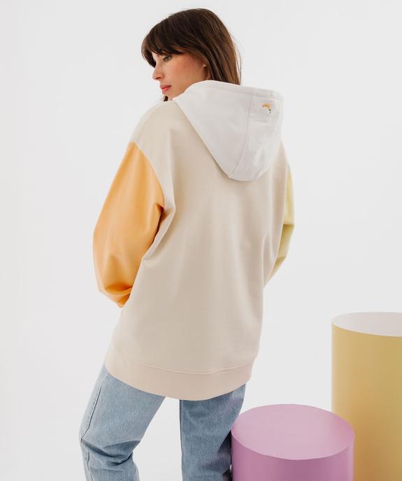 Sweat à capuche multicolores avec message amour mixte - Gémo X Maëva vue4 - GEMO 4G FEMME - GEMO