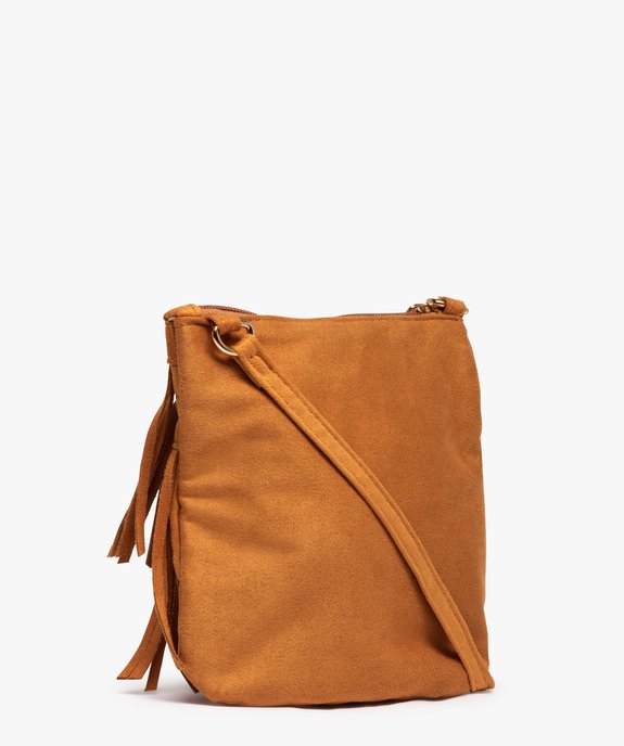 Sac fille à franges toucher velours vue2 - GEMO (ENFANT) - GEMO