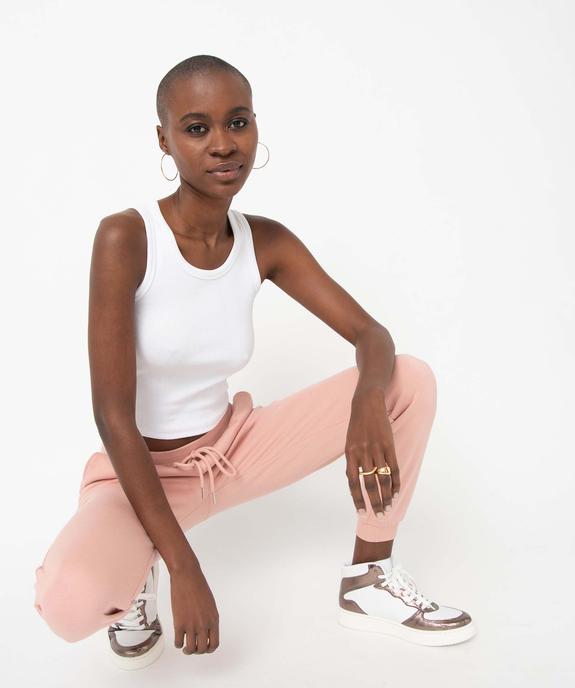 Pantalon de jogging femme avec intérieur molletonné vue1 - GEMO(FEMME PAP) - GEMO