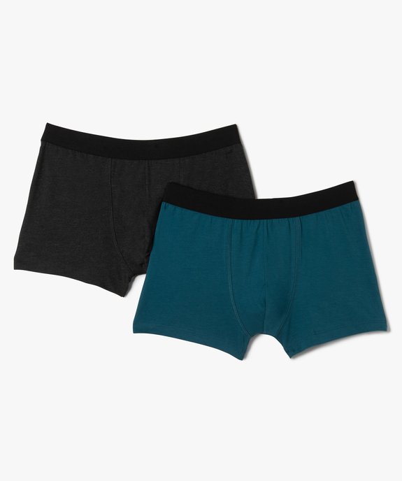 Boxers homme uni et imprimé (lot de 2) vue1 - GEMO 4G HOMME - GEMO