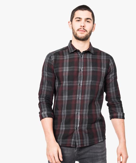 Chemise à carreaux vue1 - GEMO (HOMME) - GEMO