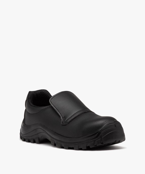 Chaussures de sécurité femme unies à enfiler avec col élastiques vue2 - GEMO (EQUIPT) - GEMO