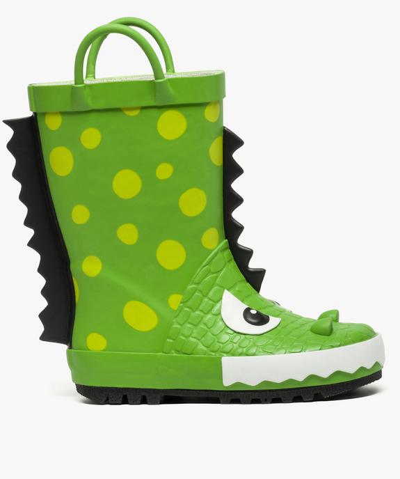 Bottes de pluie garçon à anses et motif crocodile en relief vue1 - GEMO (ENFANT) - GEMO