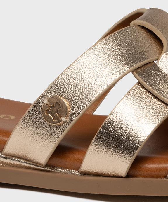 Mules à talon compensé et brides entrelacées femme - LuluCastagnette vue6 - LULUCASTAGNETTE - GEMO