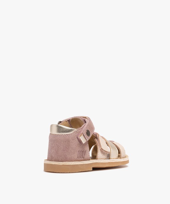 Chaussures de marche bébé fille en cuir - NA! vue4 - NA! - GEMO