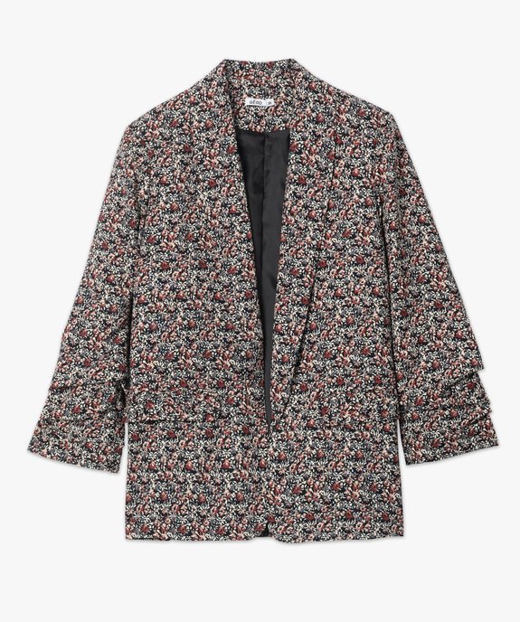 Veste à manches ¾ froncées femme vue4 - GEMO(FEMME PAP) - GEMO