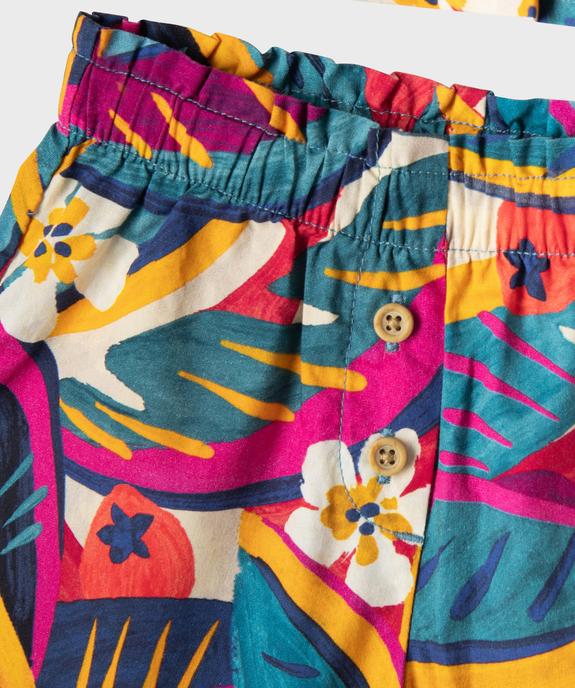 Ensemble 2 pièces bébé fille blouse et short vue3 - GEMO 4G BEBE - GEMO