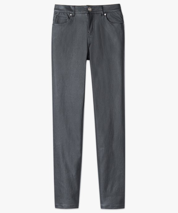 Pantalon enduit coupe regular vue4 - GEMO (CASUAL) - GEMO
