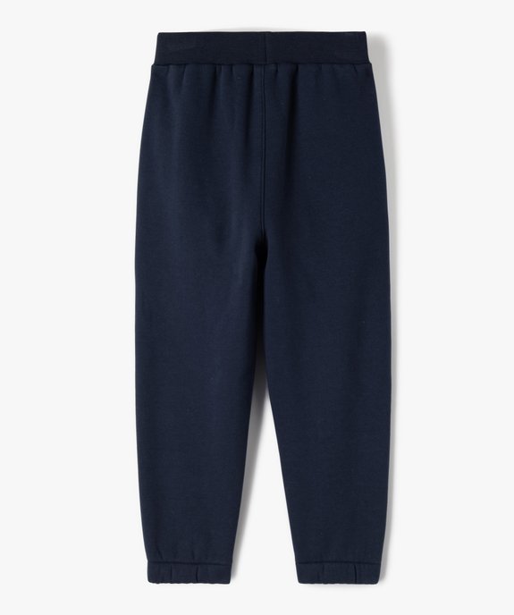 Pantalon de jogging doublé peluche garçon vue3 - GEMO (ENFANT) - GEMO