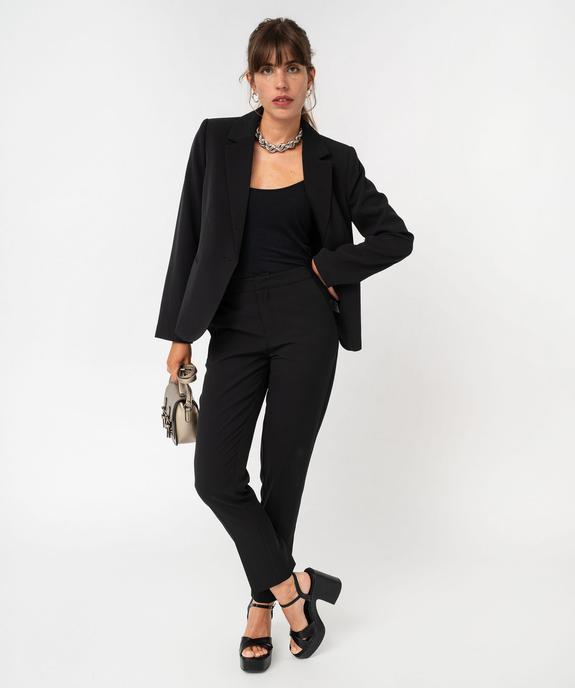 Veste de tailleur unie fermeture un bouton femme vue6 - GEMO(FEMME PAP) - GEMO