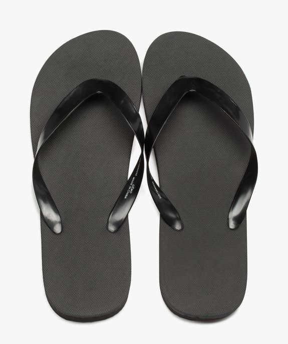 Tongs homme unies à brides lisses vue1 - GEMO (PLAGE) - GEMO