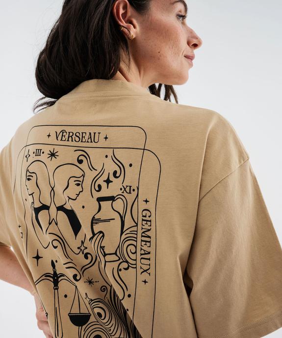 Haut de pyjama avec motif poitrine et dos mixte vue4 - GEMO 4G FEMME - GEMO