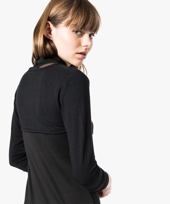 Gilet boléro porté ouvert vue3 - FOLLOW ME - GEMO
