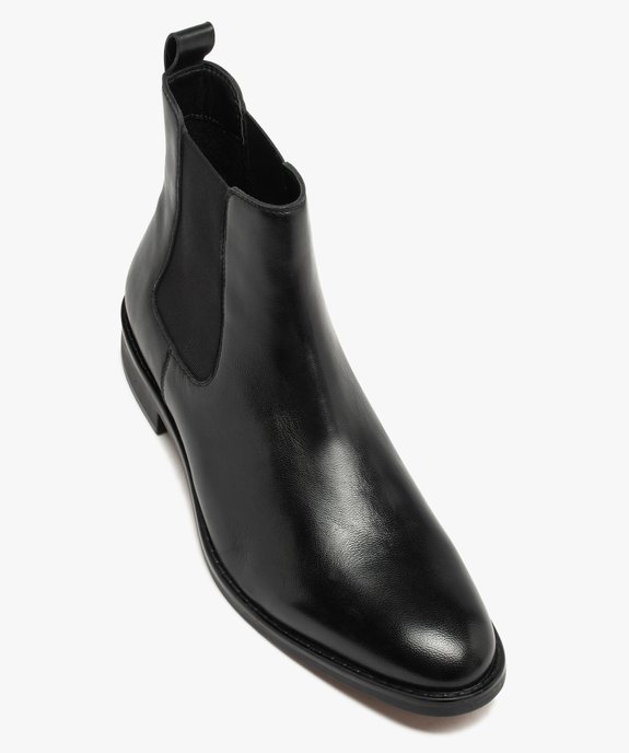 Chelsea boots dessus cuir homme - Tanéo vue5 - TANEO - GEMO