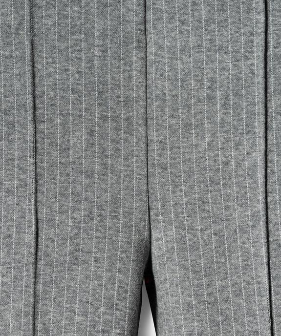 Pantalon rayé en maille coupe flare fille vue3 - GEMO (ENFANT) - GEMO