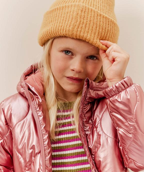 Blouson matelassé à capuche fille vue1 - GEMO 4G FILLE - GEMO