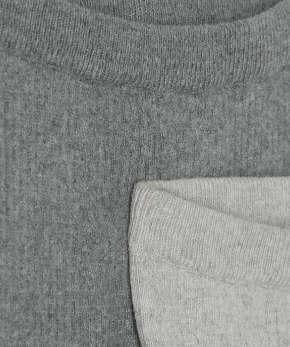 Pantalon bébé en maille côtelée (lot de 2) vue2 - GEMO(BB COUCHE) - GEMO